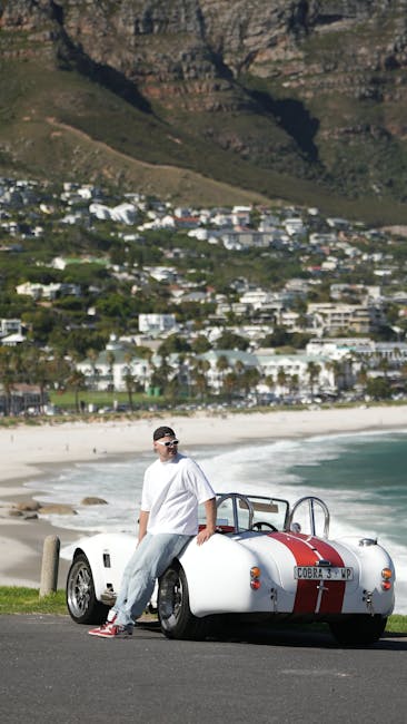 Luxury coastal car trip